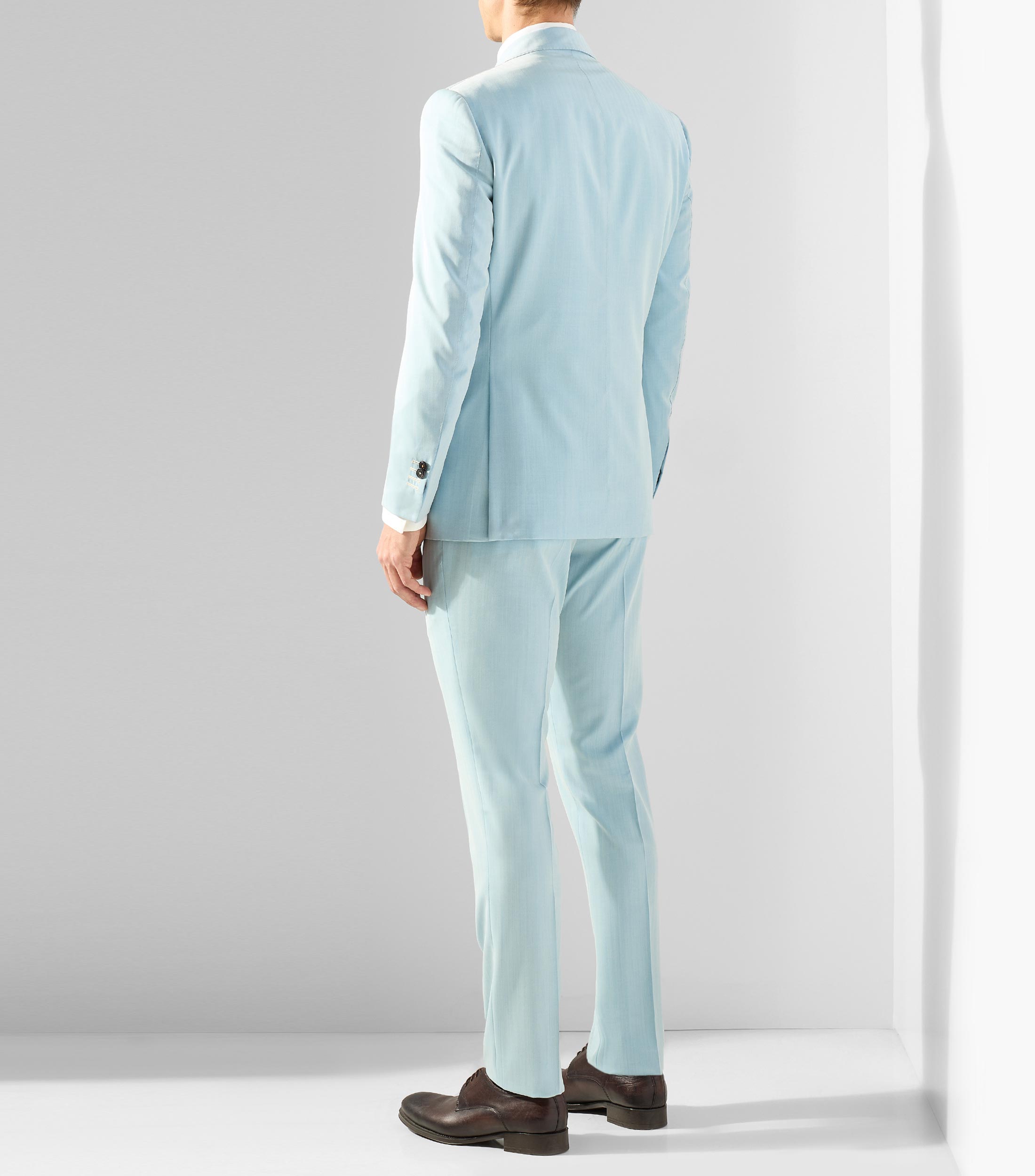 Traje de lana corte slim fantasía Hombre